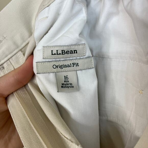 NWT LL Bean Wrinkle-Free Bayside Pants Ultra High-Rise Comfort Waist Fit 16 - Picture 4 of 13